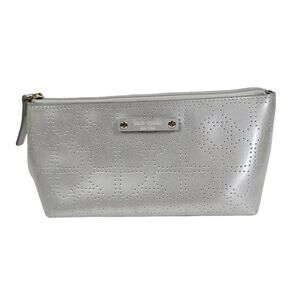 Kate Spade Little Shiloh Metro Spade Cosmetic Case Silver